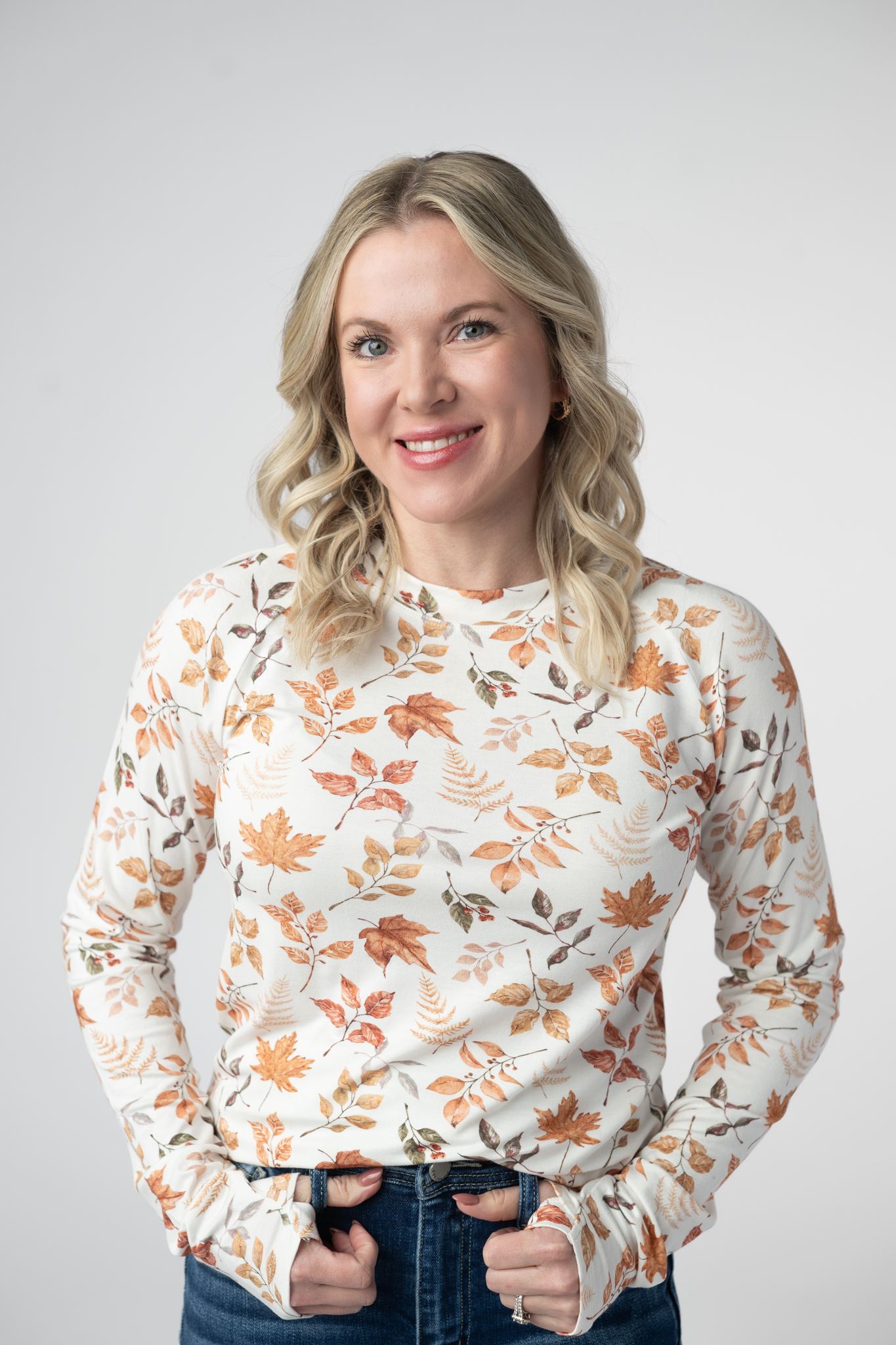 IN STOCK Blair Long Sleeve Top - Harvest Leaves by Michelle Mae