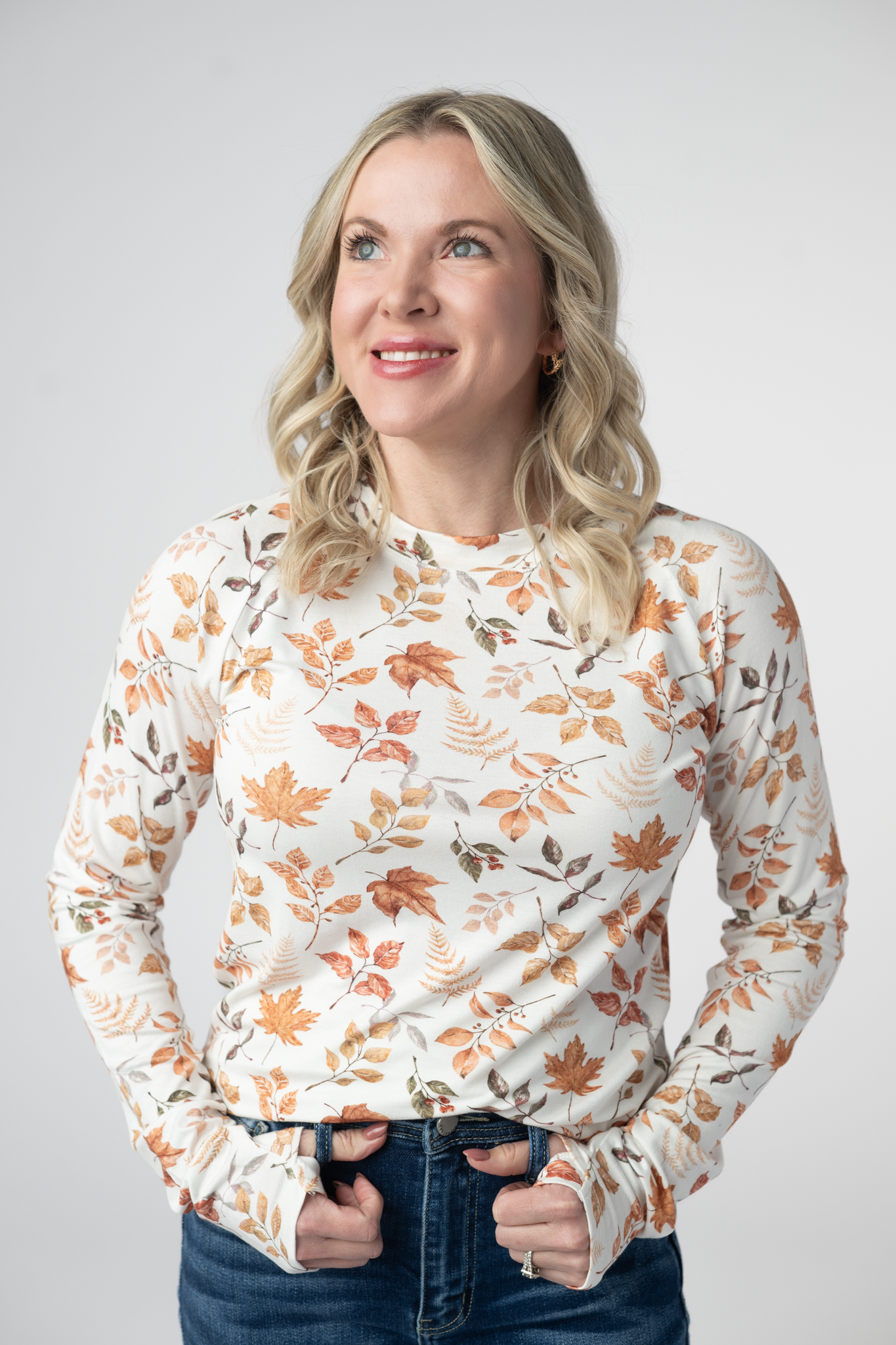 IN STOCK Blair Long Sleeve Top - Harvest Leaves by Michelle Mae