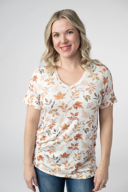 Sophie Top - Autumn Leaves by Michelle Mae