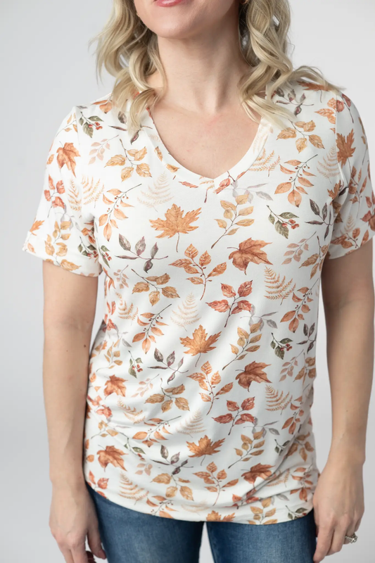 Sophie Top - Autumn Leaves by Michelle Mae