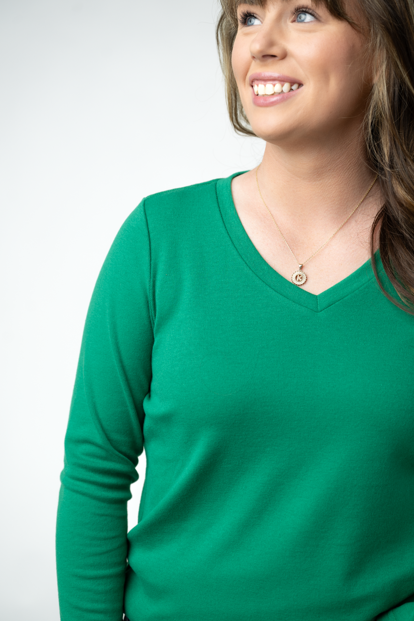 IN STOCK Leah Long Sleeve Top - Green by Michelle Mae
