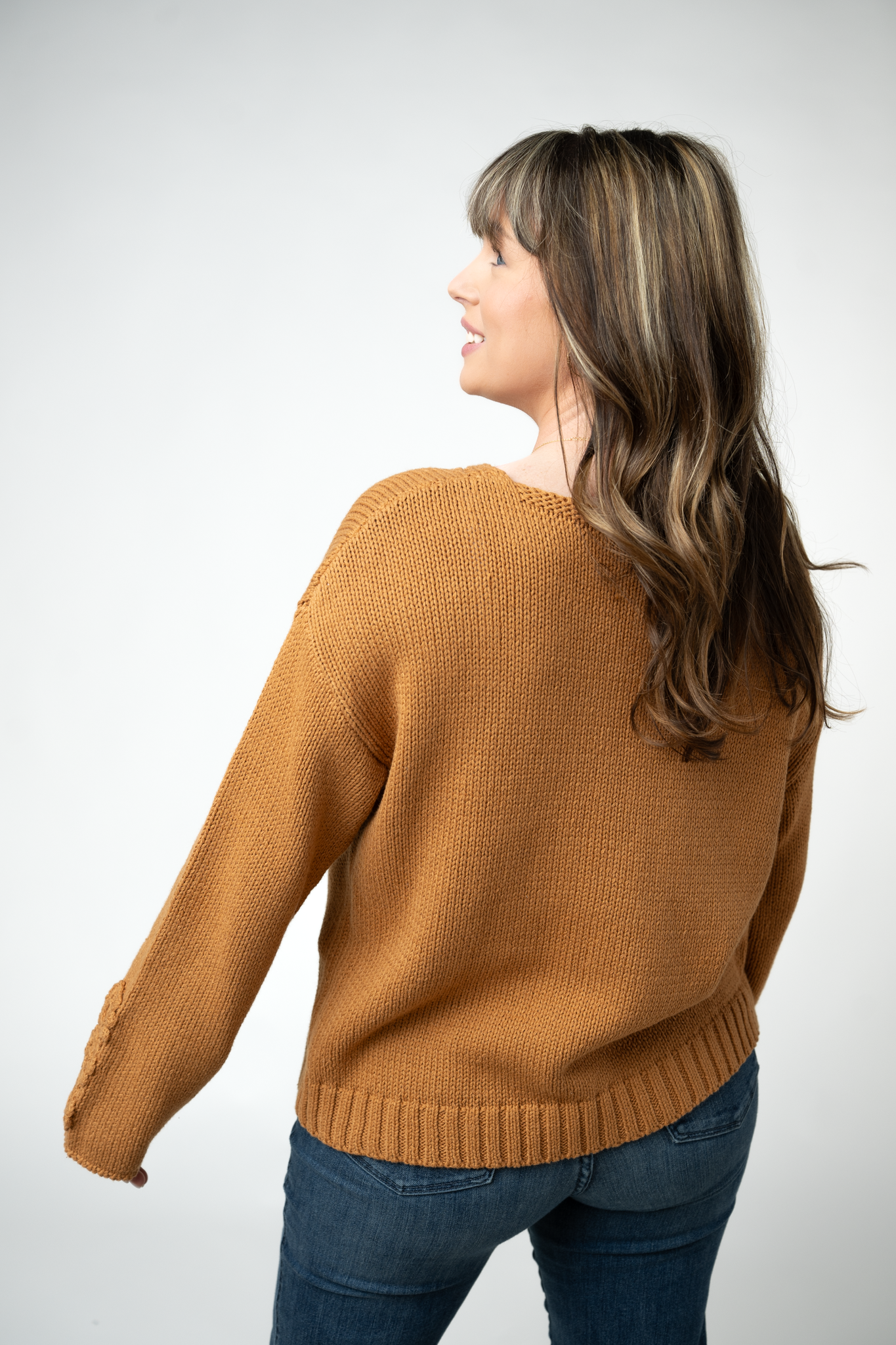 IN STOCK Crochet Sleeve Top - Camel by Michelle Mae