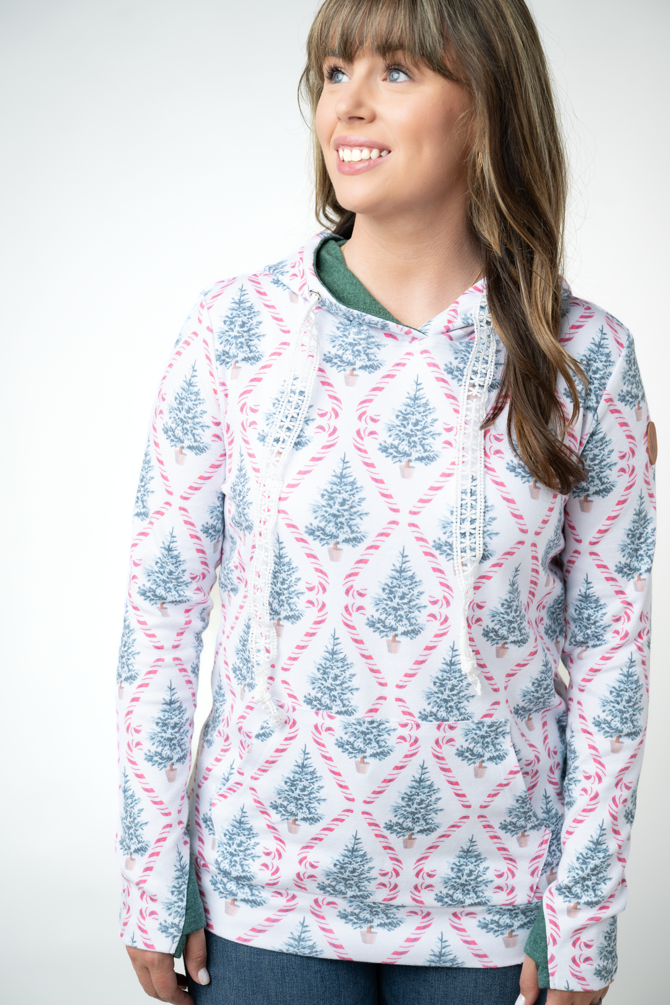 IN STOCK Hailey Pullover Hoodie - Candy Cane Lane by Michelle Mae