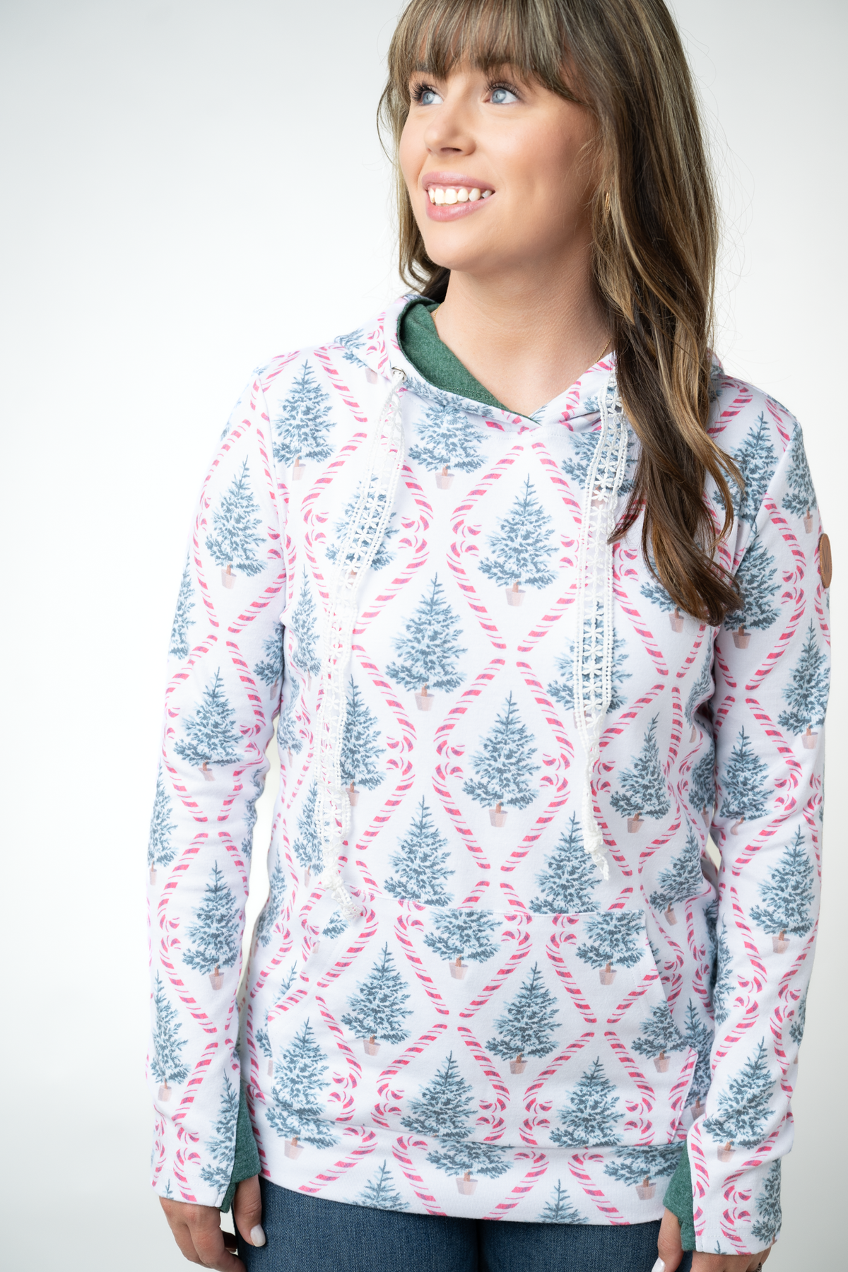 IN STOCK Hailey Pullover Hoodie - Candy Cane Lane by Michelle Mae