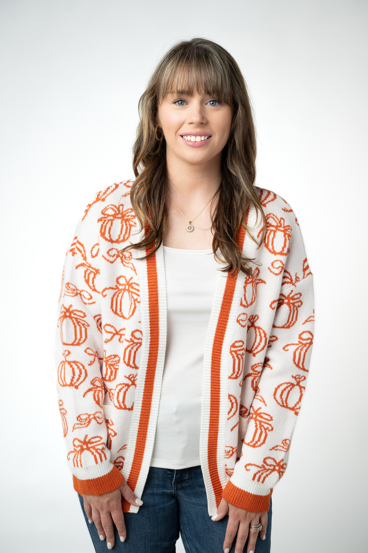 IN STOCK Pumpkins Pocket Cardigan by Michelle Mae