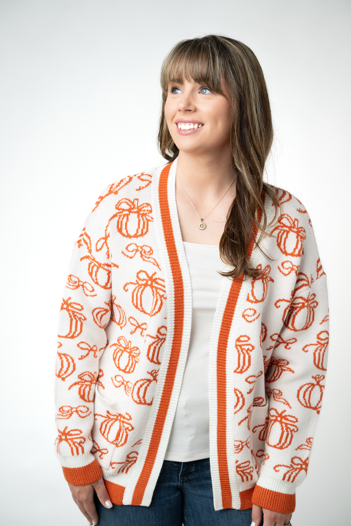 IN STOCK Pumpkins Pocket Cardigan by Michelle Mae