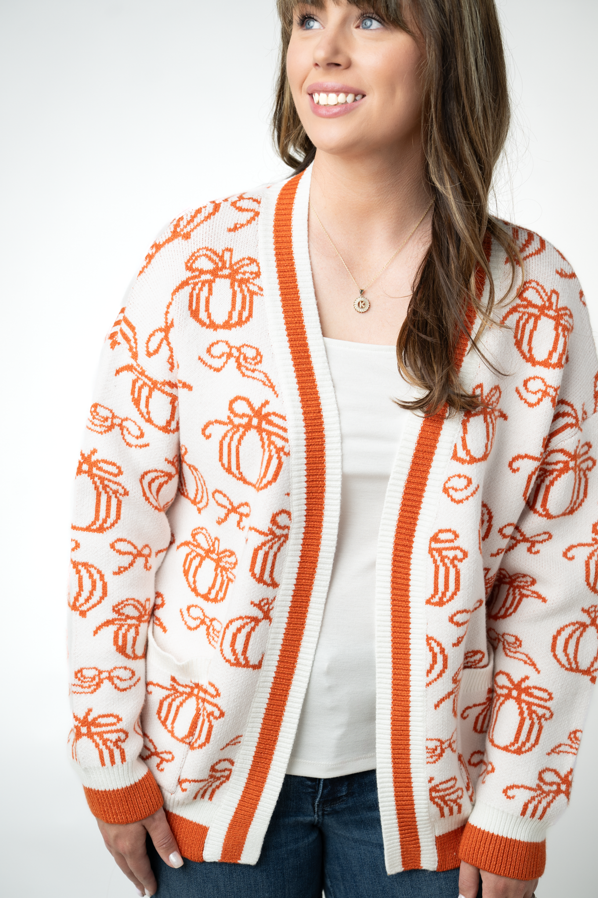 IN STOCK Pumpkins Pocket Cardigan by Michelle Mae