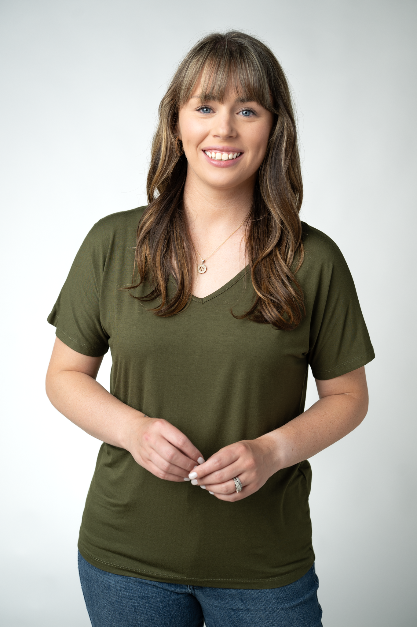 Chloe Cozy Top - Dark Olive by Michelle Mae