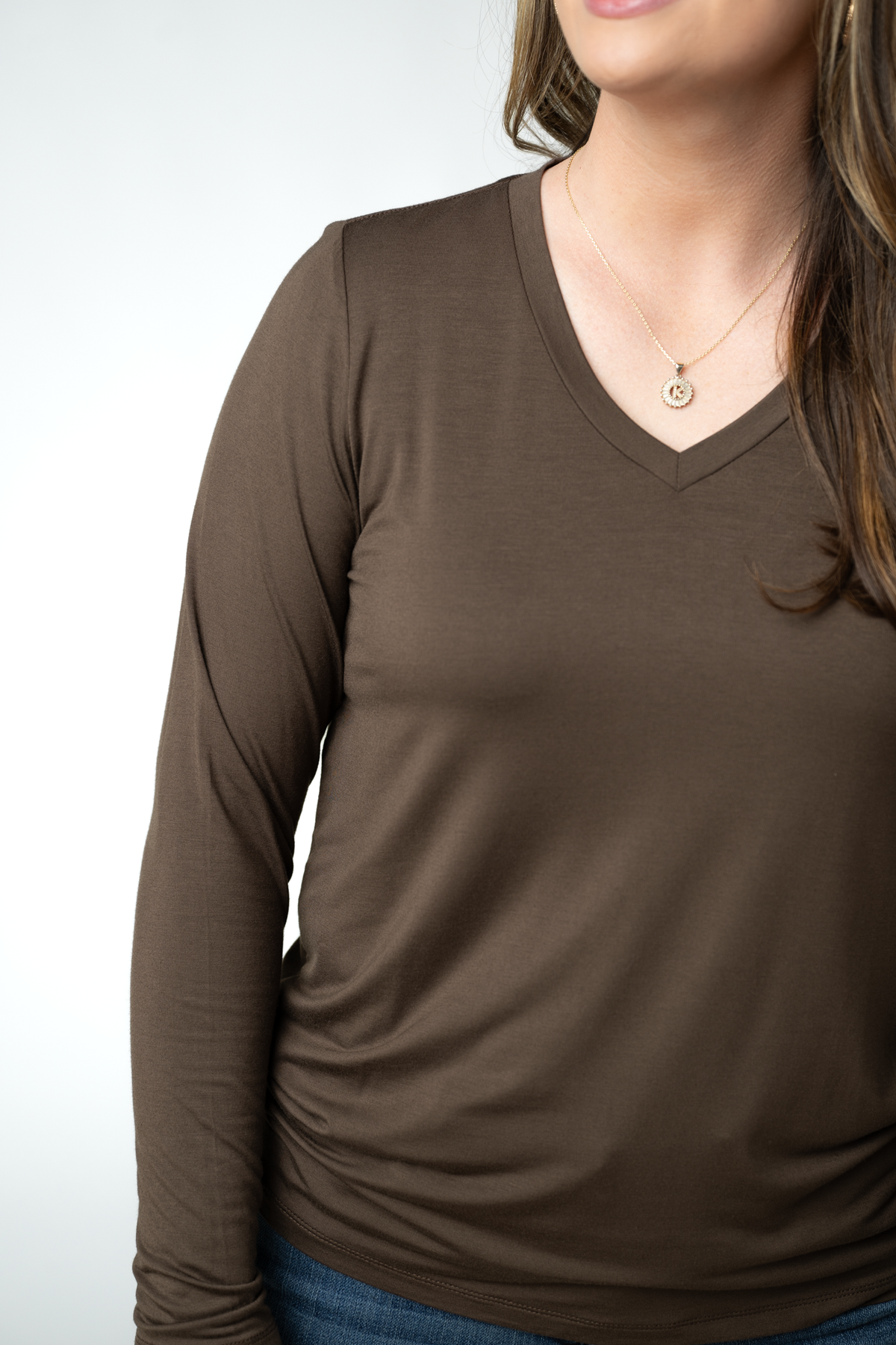 IN STOCK Larissa Long Sleeve - Brown by Michelle Mae
