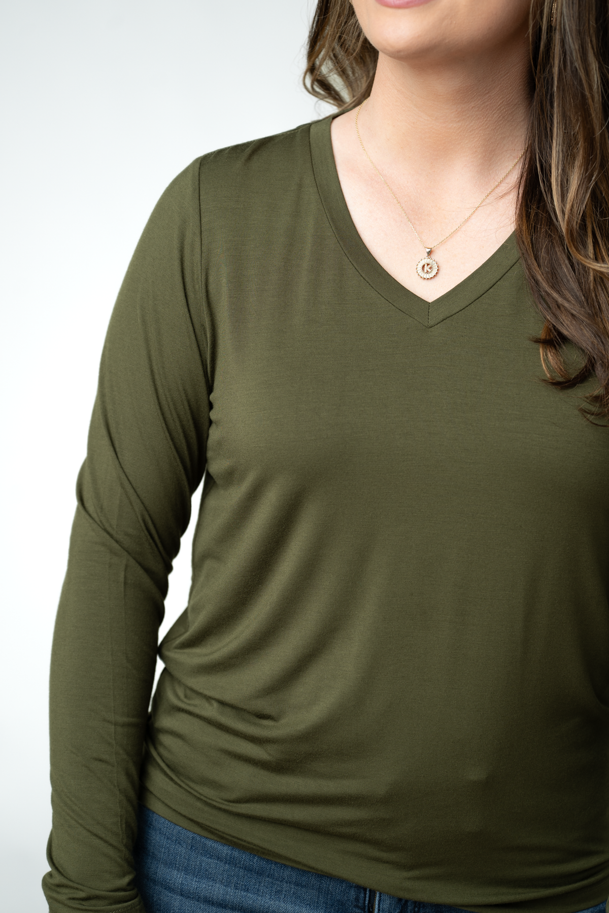 IN STOCK Larissa Long Sleeve - Dark Olive by Michelle Mae