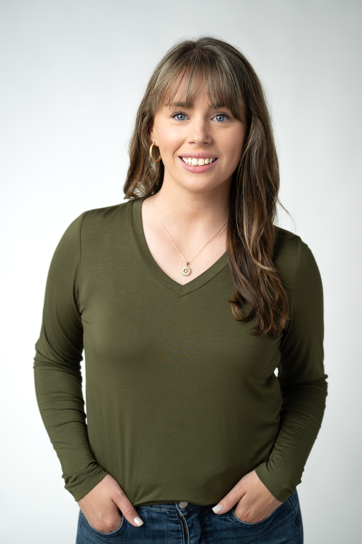 IN STOCK Larissa Long Sleeve - Dark Olive by Michelle Mae