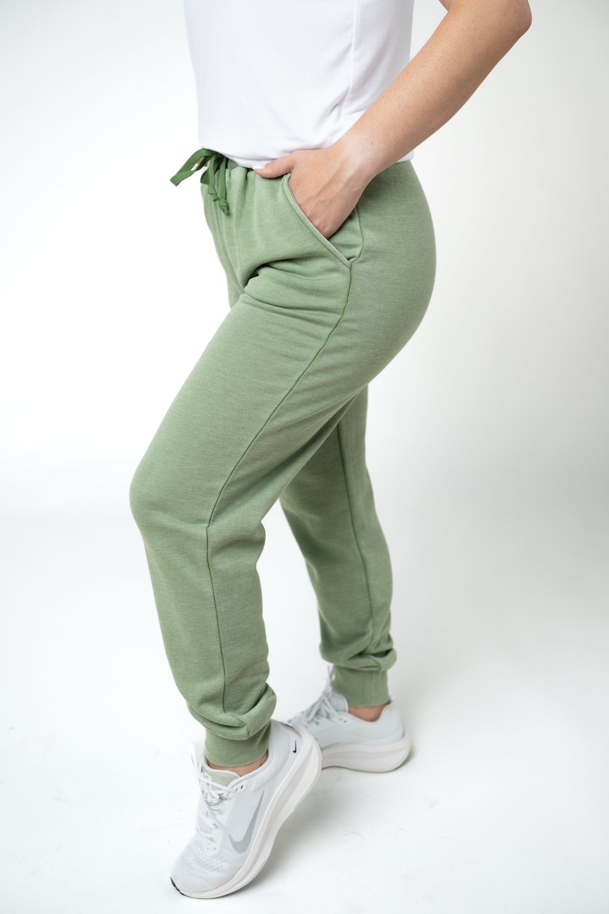 IN STOCK Vintage Wash Joggers - Olive by Michelle Mae