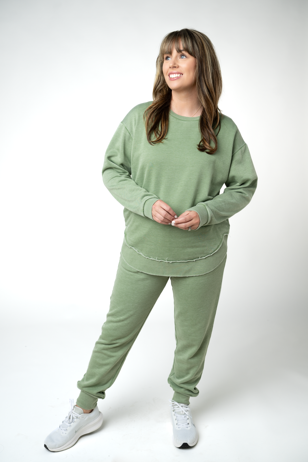 IN STOCK Vintage Wash Joggers - Olive by Michelle Mae