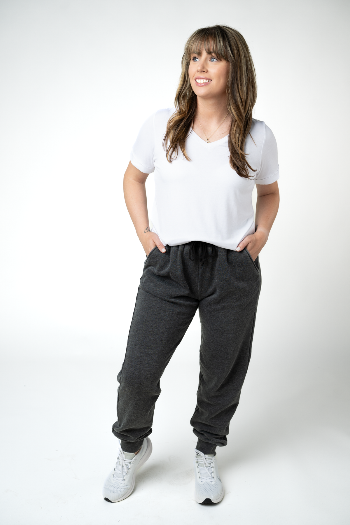 IN STOCK Vintage Wash Joggers - Black by Michelle Mae