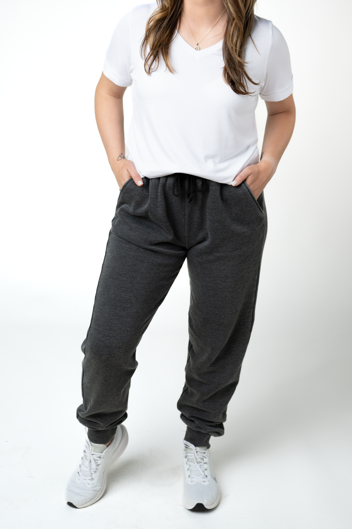 IN STOCK Vintage Wash Joggers - Black by Michelle Mae