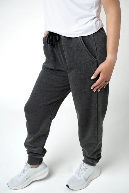Vintage Wash Joggers - Black by Michelle Mae