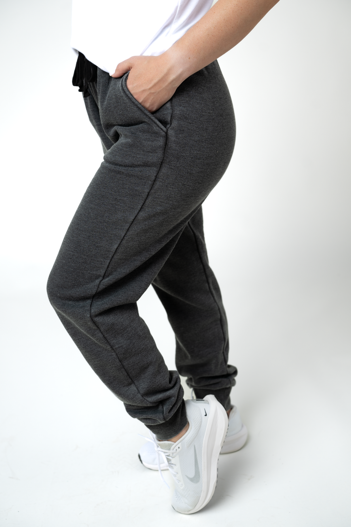 IN STOCK Vintage Wash Joggers - Black by Michelle Mae