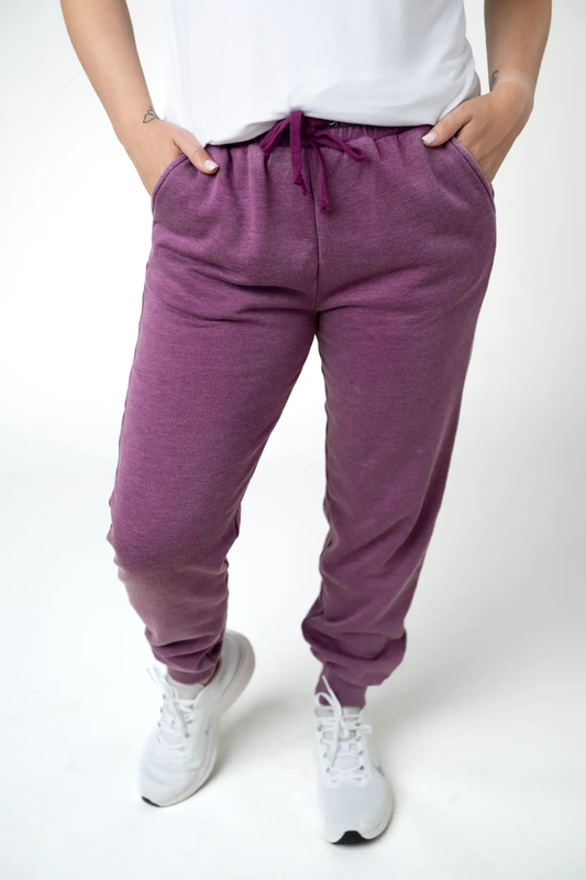Vintage Wash Joggers - Purple by Michelle Mae