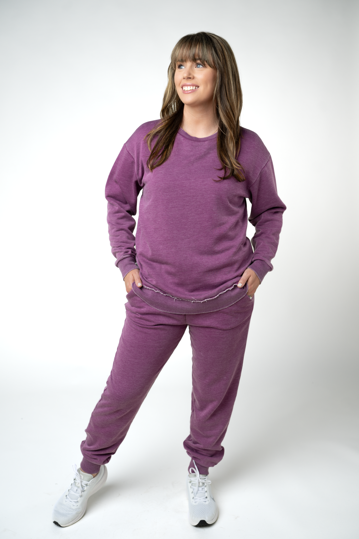IN STOCK Vintage Wash Pullover - Purple by Michelle Mae