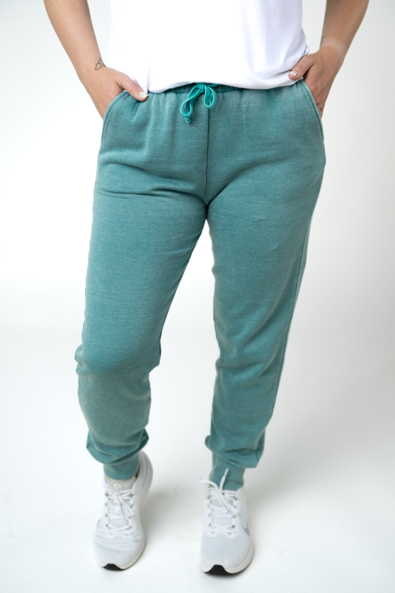 Vintage Wash Joggers - Teal by Michelle Mae