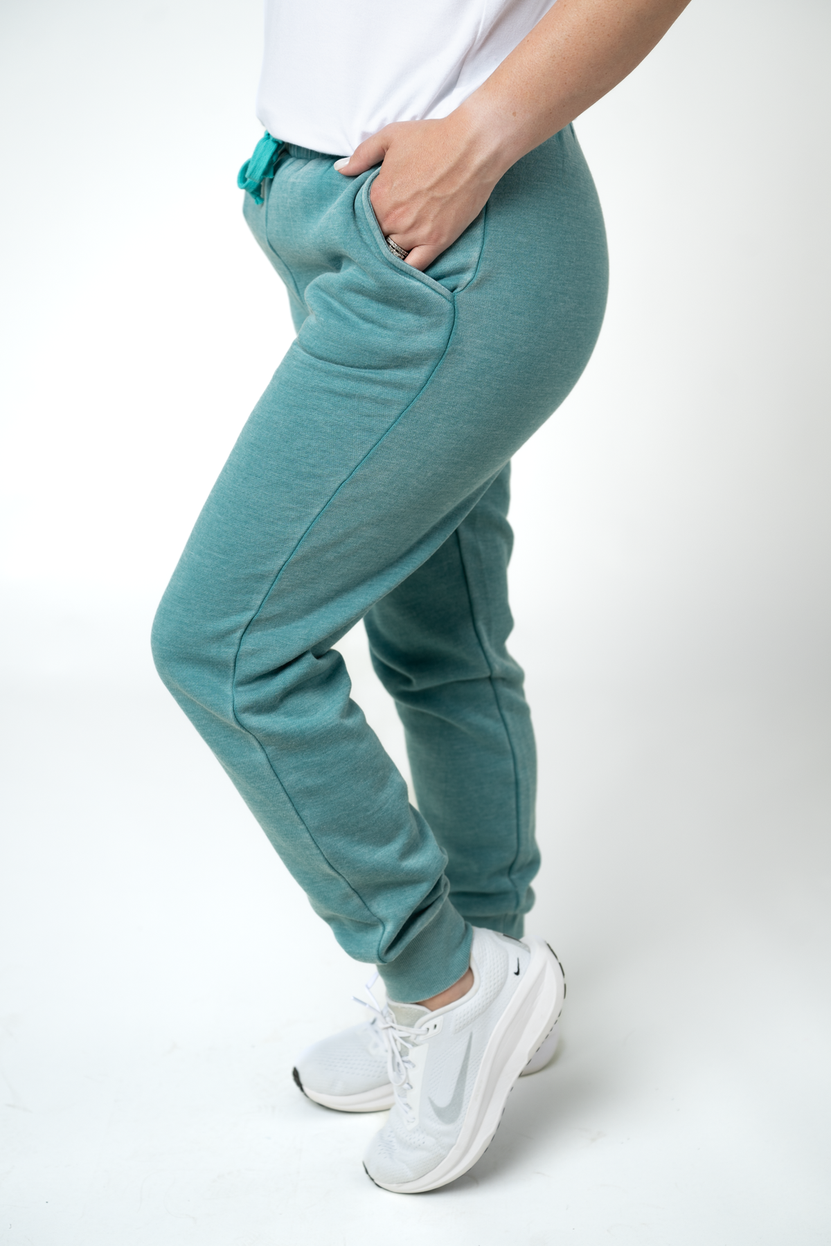 IN STOCK Vintage Wash Joggers - Teal by Michelle Mae