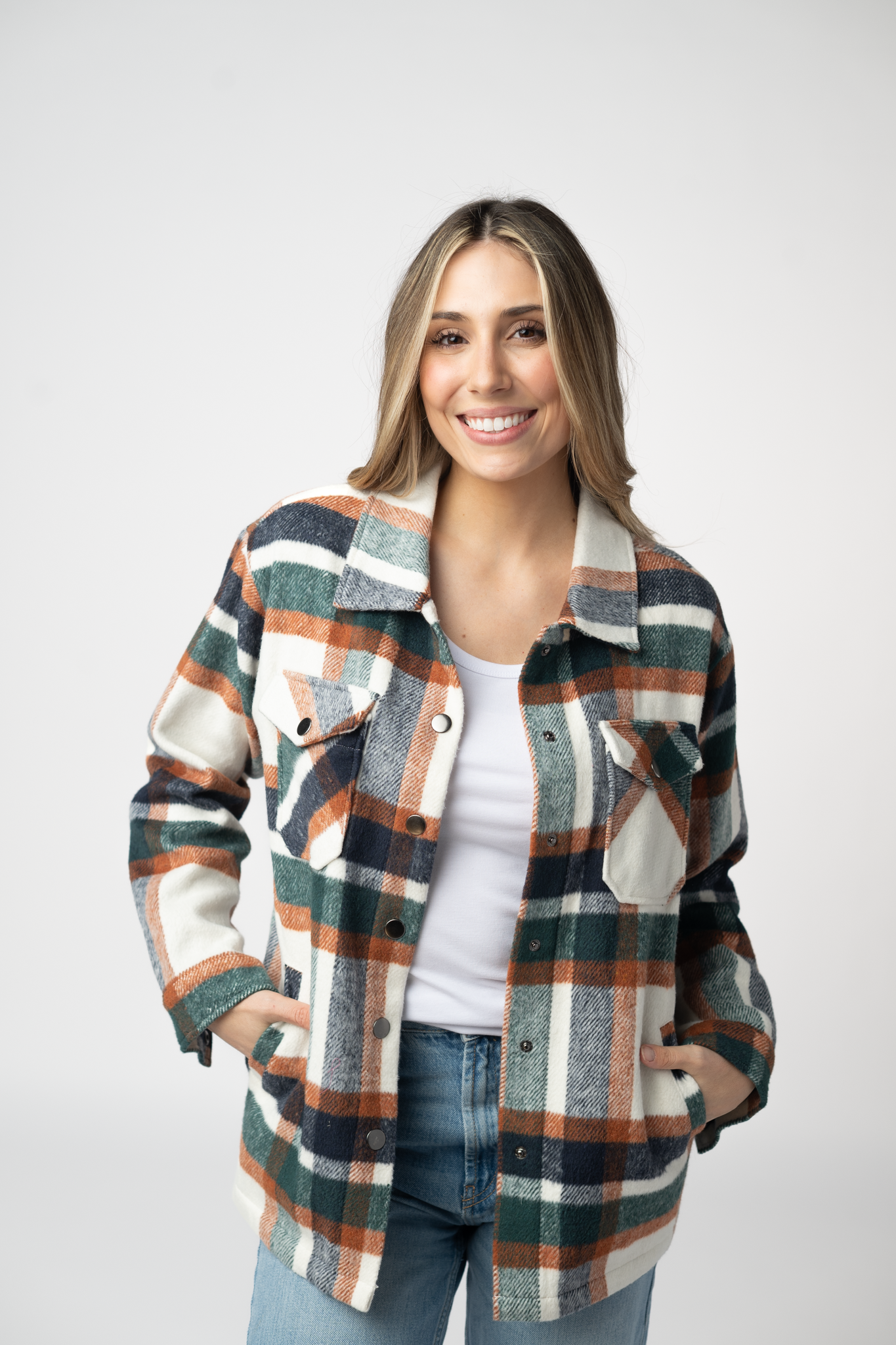 Norah Shacket - Harvest Plaid by Michelle Mae