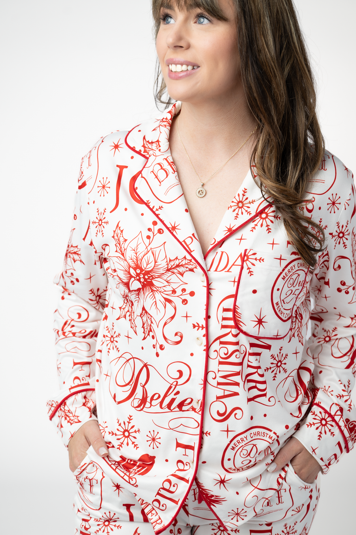 IN STOCK Pajama Top and Pants Set - Merry & Bright by Michelle Mae