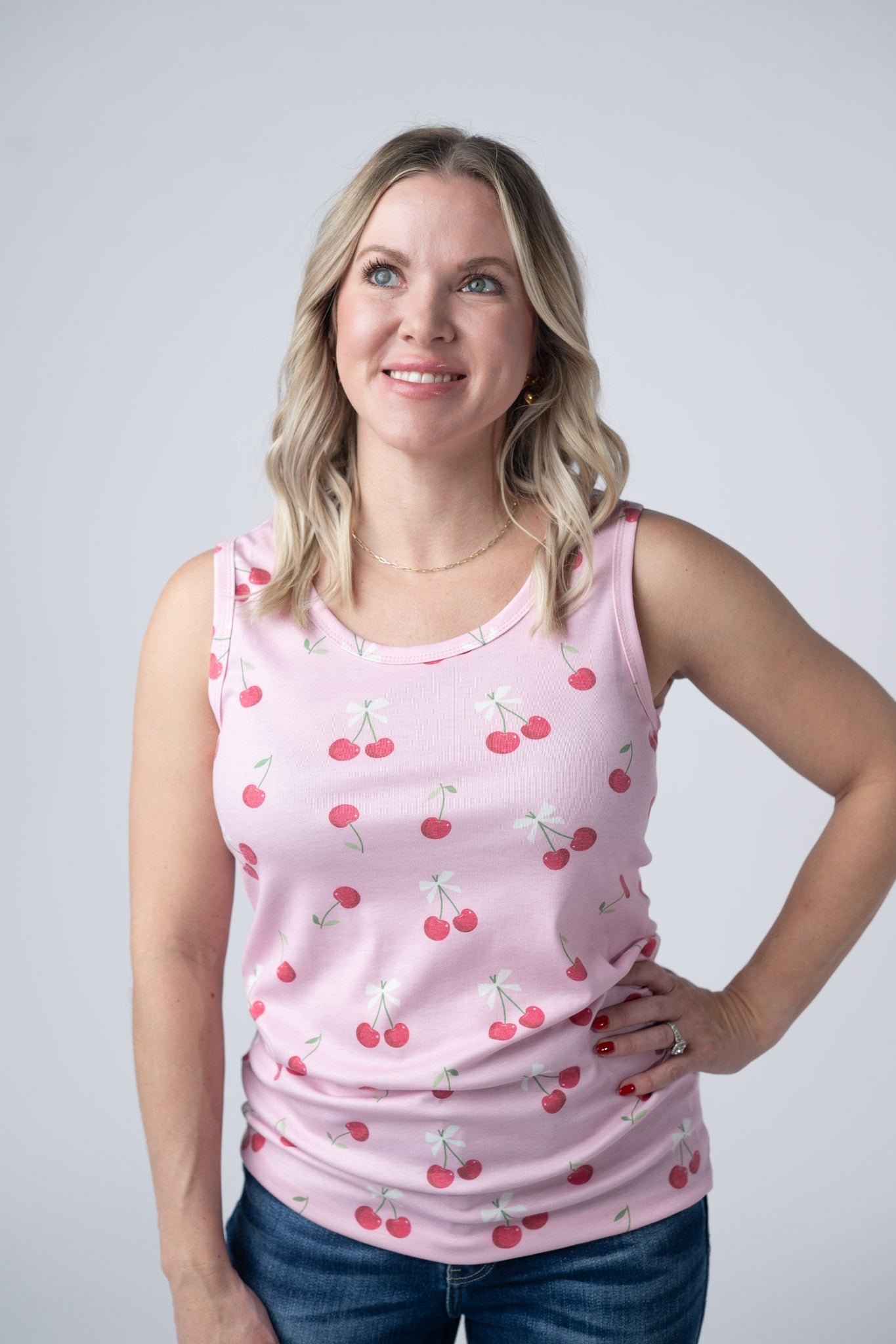 IN STOCK Ava Tank - Cherries