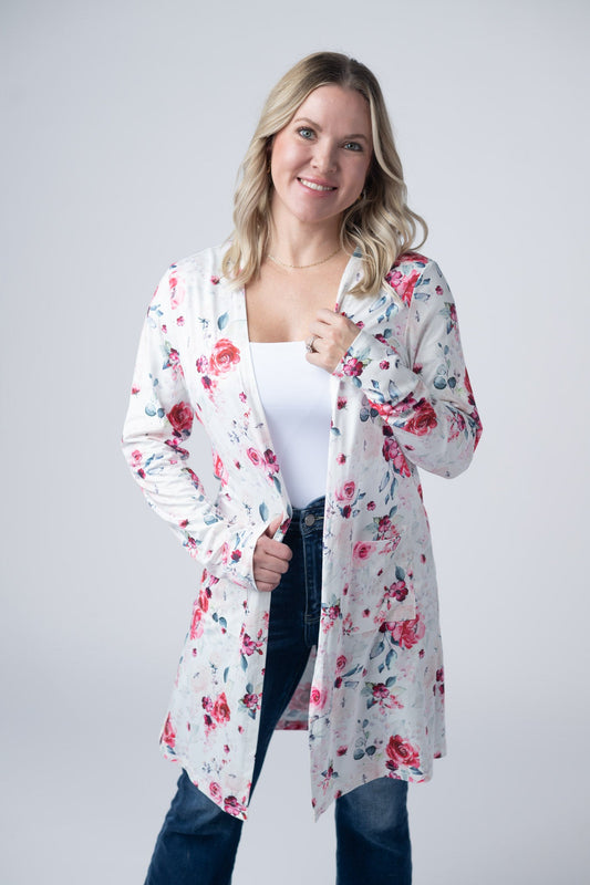 IN STOCK Classic Cardigan - Pink Bloom