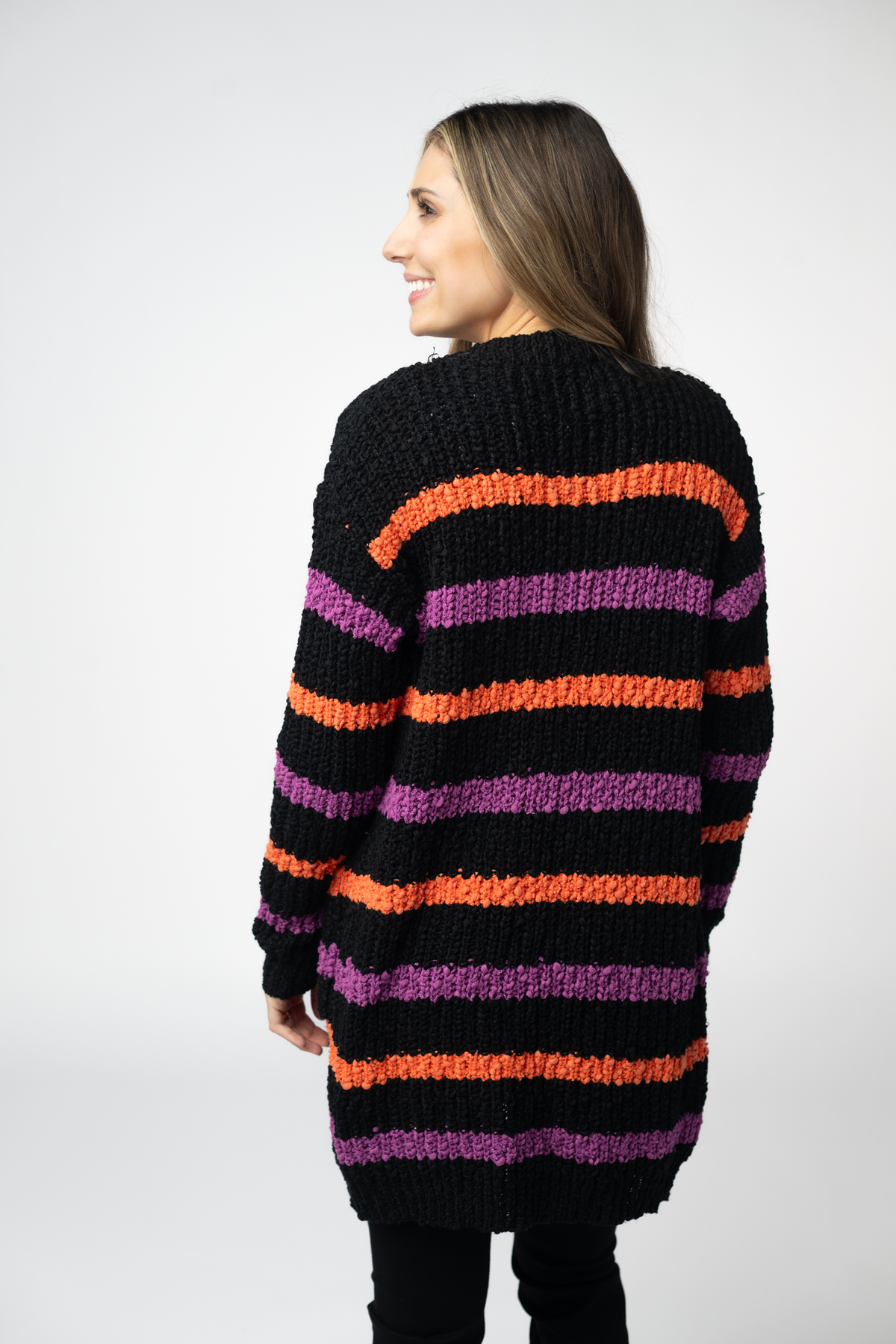 IN STOCK Halloween Striped Cardigan by Michelle Mae