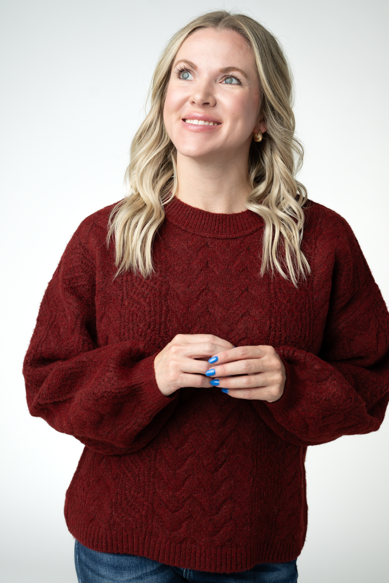 IN STOCK Dakota Sweater - Burgundy by Michelle Mae