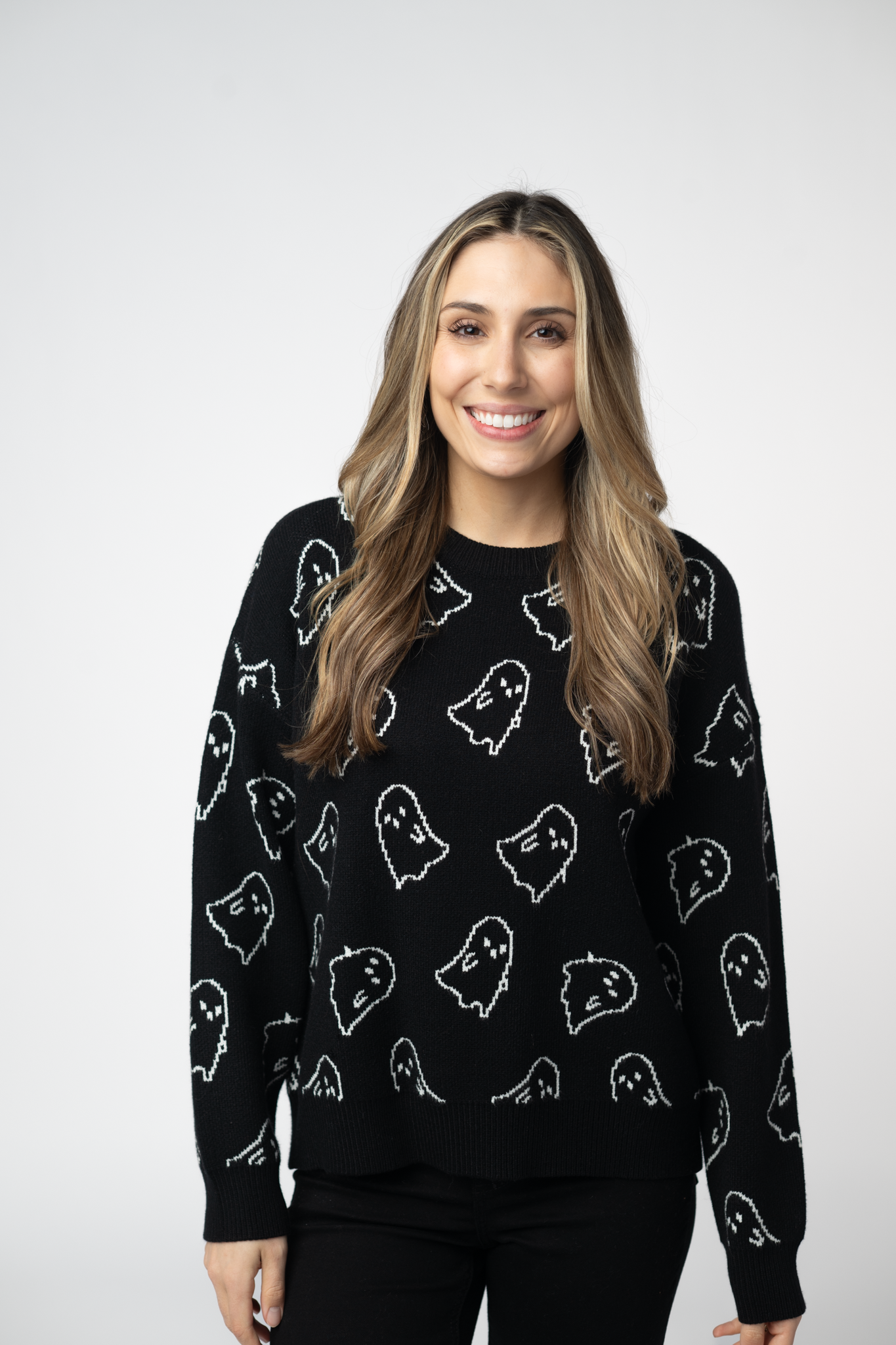 IN STOCK Ghost Pullover Sweater - Midnight Ghosts by Michelle Mae