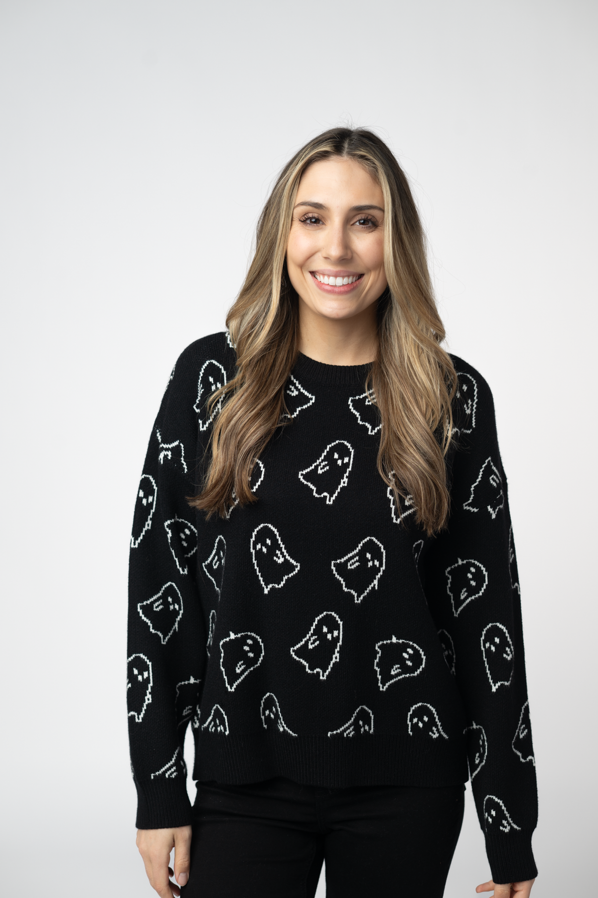IN STOCK Ghost Pullover Sweater - Midnight Ghosts by Michelle Mae