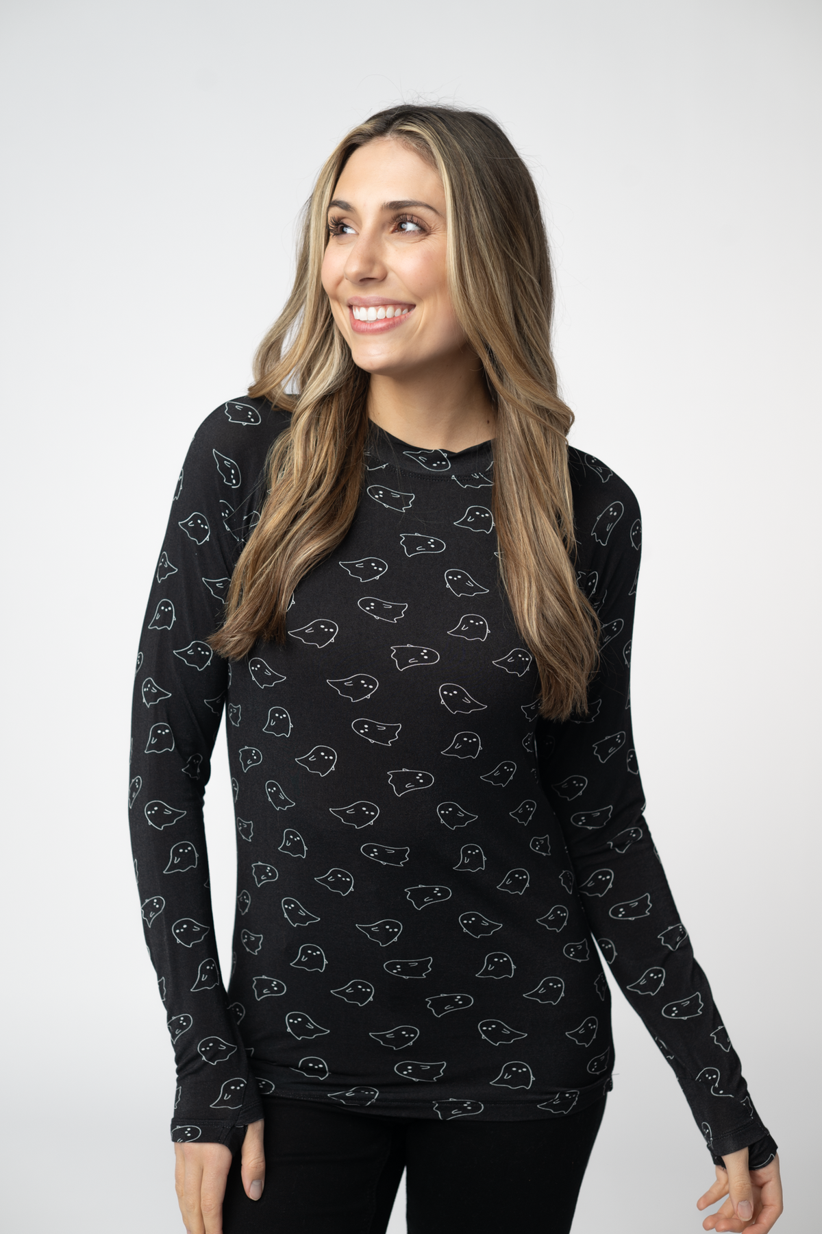 IN STOCK Blair Long Sleeve Top - Midnight Ghosts by Michelle Mae