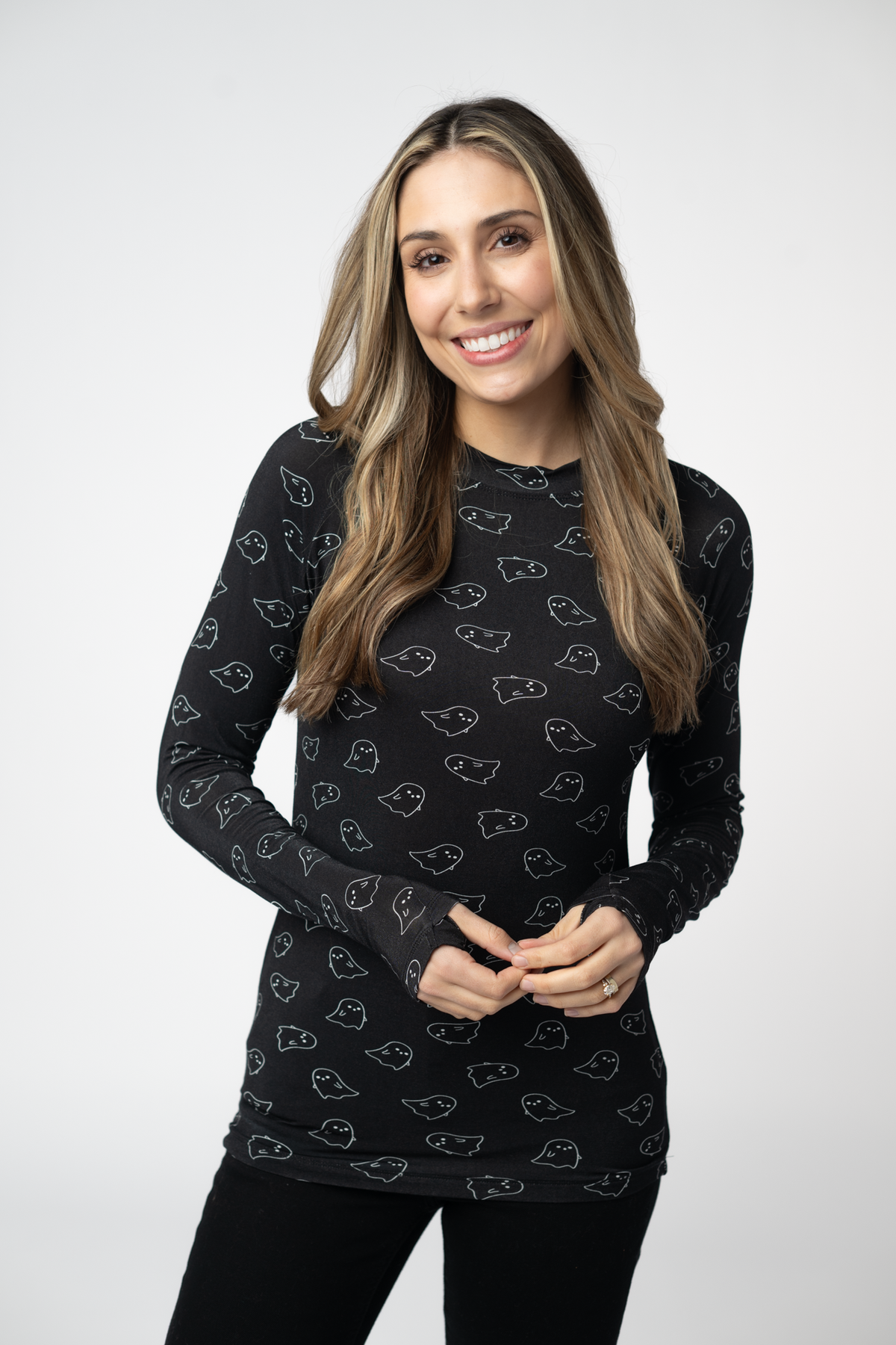 IN STOCK Blair Long Sleeve Top - Midnight Ghosts by Michelle Mae