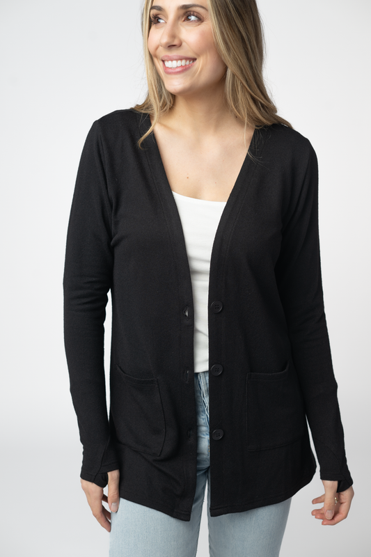 IN STOCK Cori Cardigan - Black by Michelle Mae