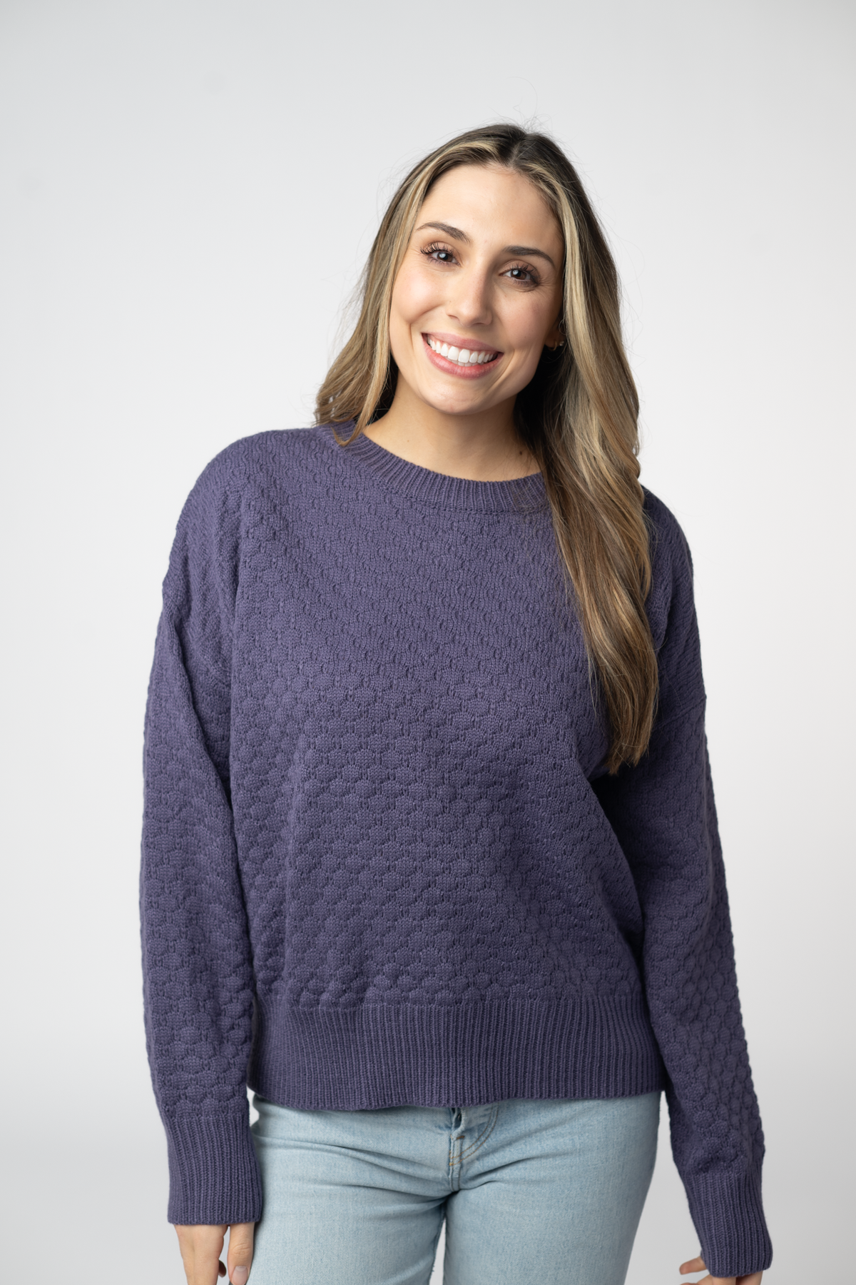 IN STOCK Gianna Pullover Sweater - Slate Blue by Michelle Mae