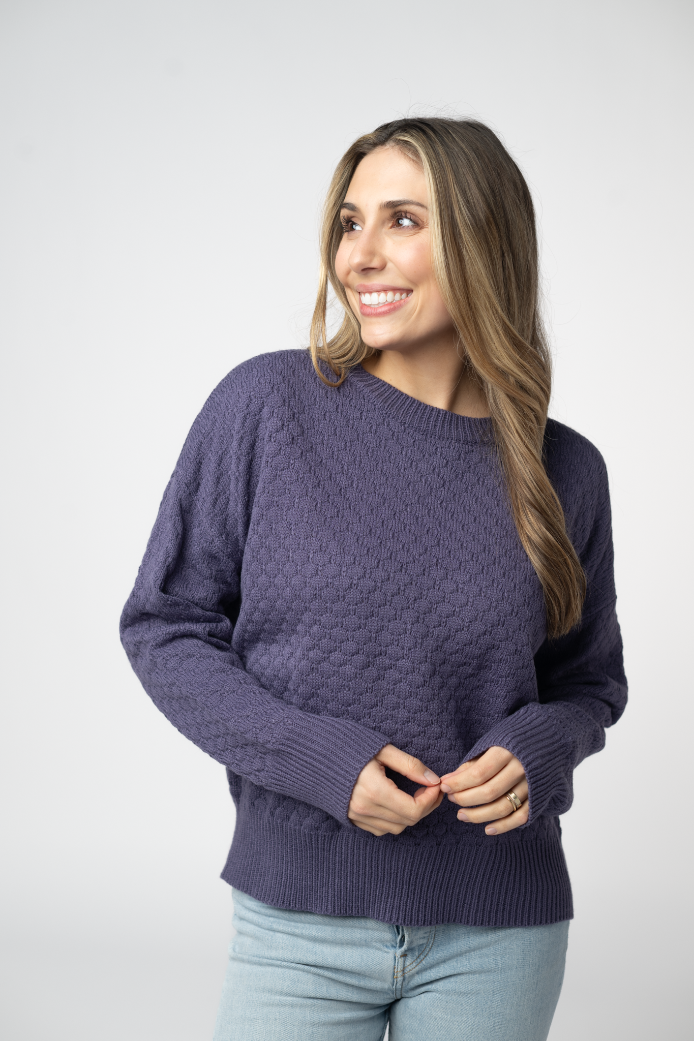 IN STOCK Gianna Pullover Sweater - Slate Blue by Michelle Mae