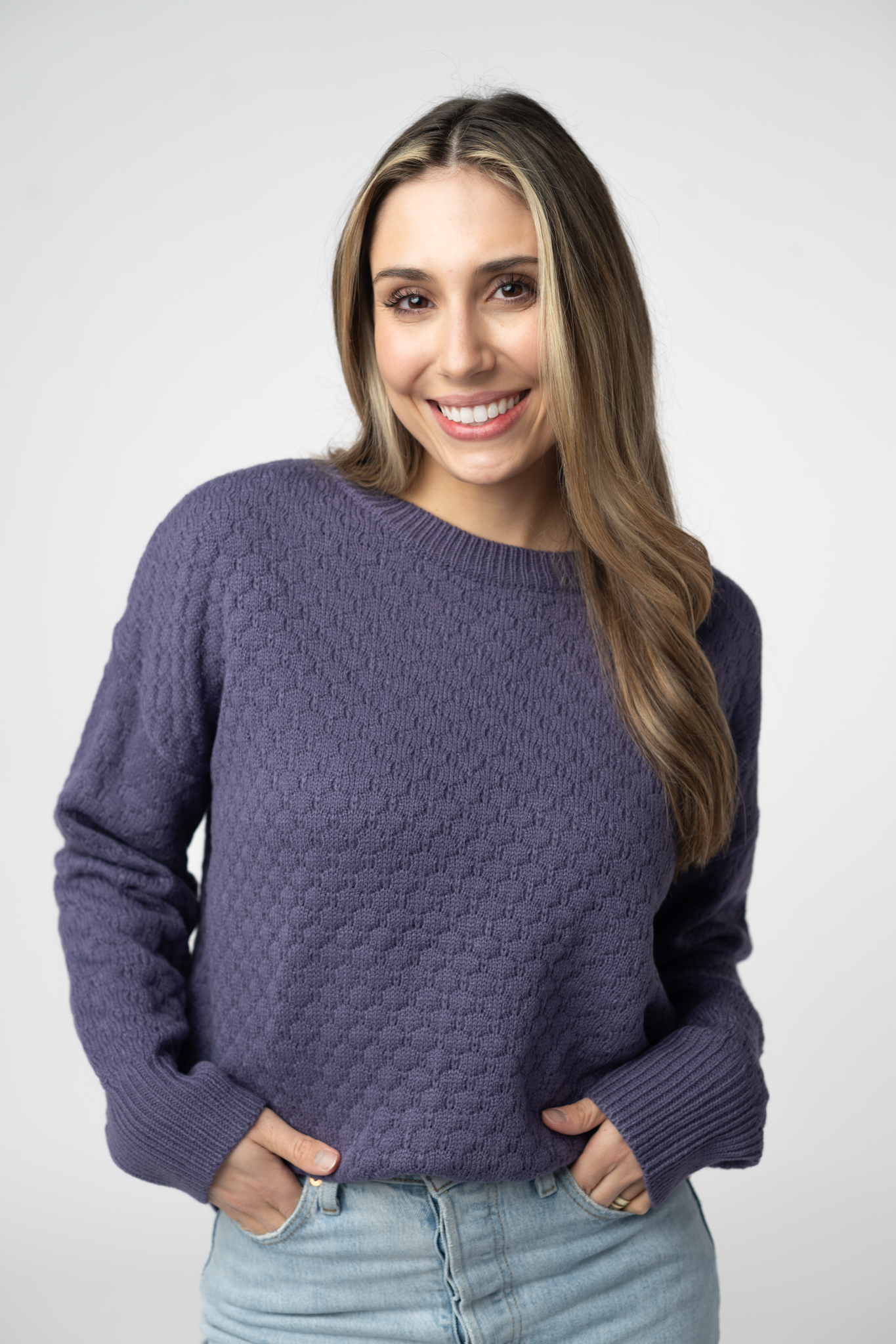 IN STOCK Gianna Pullover Sweater - Slate Blue by Michelle Mae