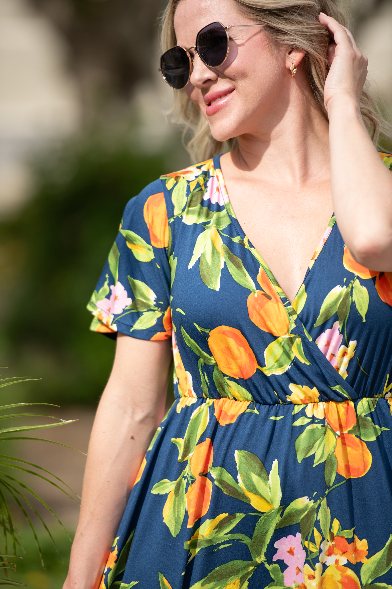 IN STOCK Harley High-Low Dress - Navy Citrus FINAL SALE by Michelle Mae