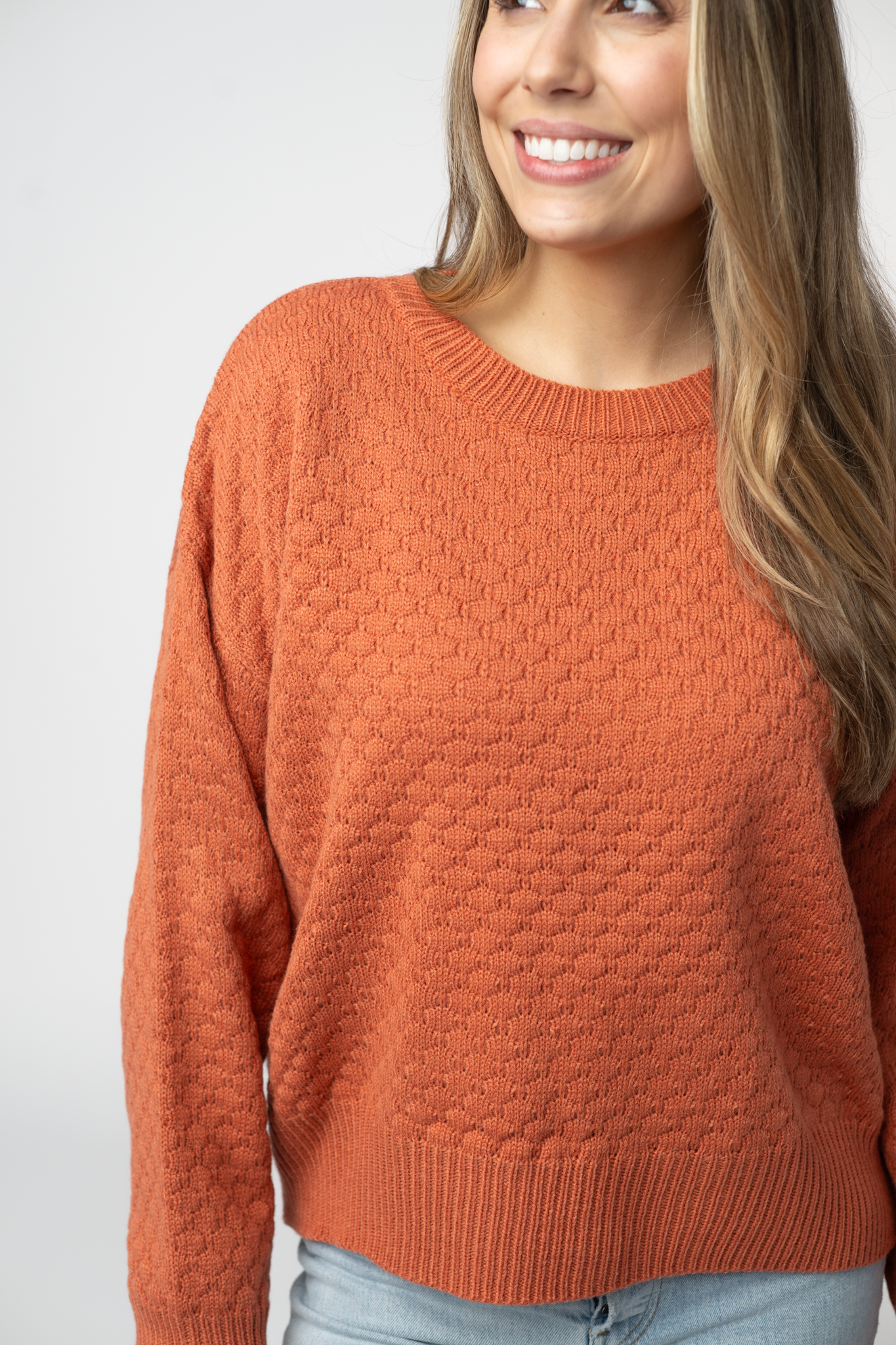 IN STOCK Gianna Pullover Sweater - Pumpkin by Michelle Mae