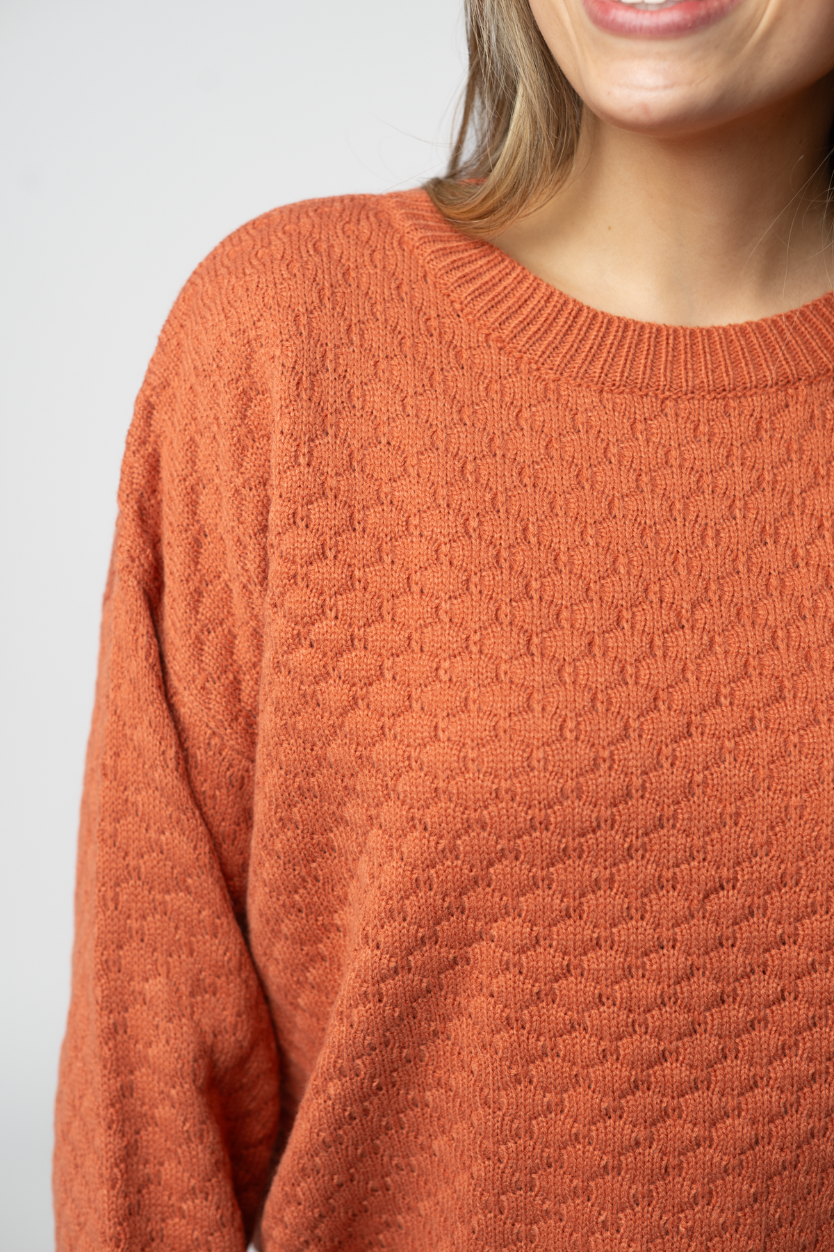 IN STOCK Gianna Pullover Sweater - Pumpkin by Michelle Mae