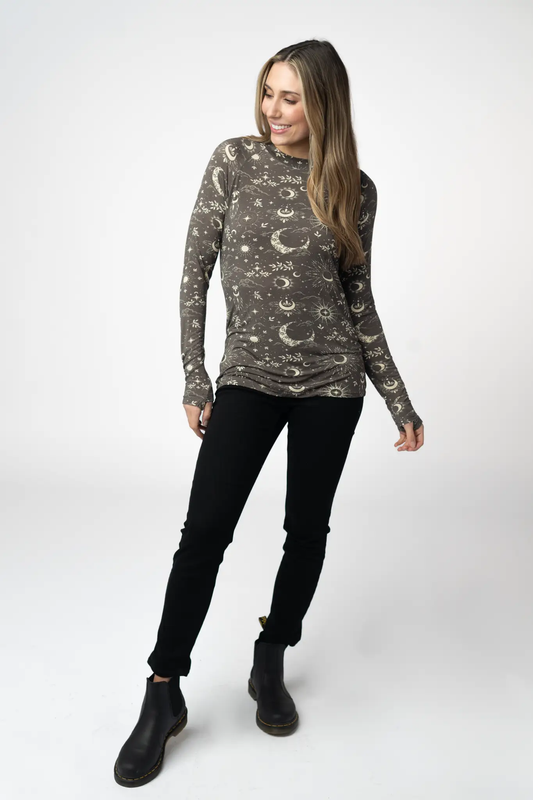 Blair Long Sleeve Top - Celestial Nights by Michelle Mae