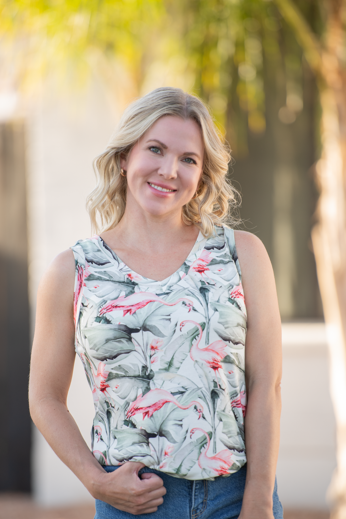 IN STOCK Noelle Tank - Flamingos FINAL SALE by Michelle Mae