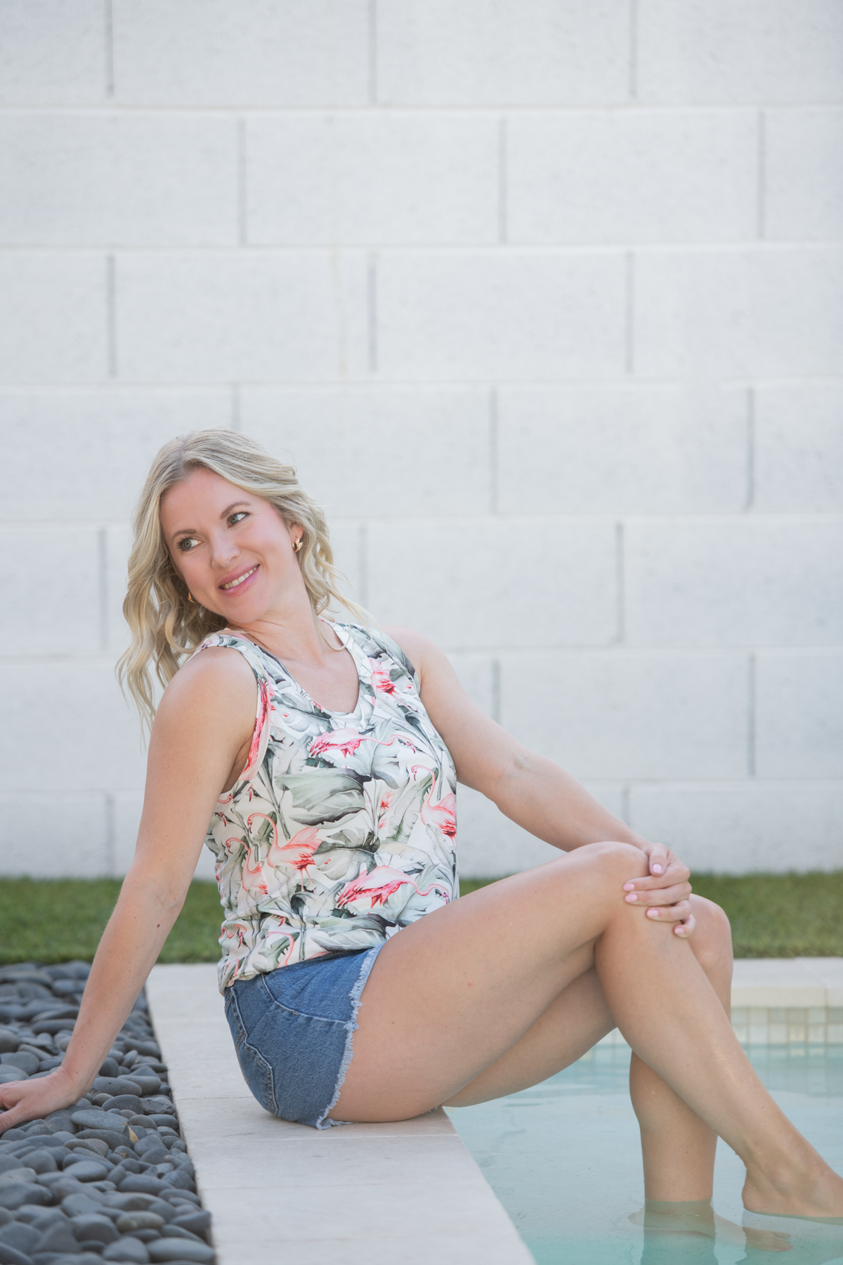 IN STOCK Noelle Tank - Flamingos FINAL SALE by Michelle Mae