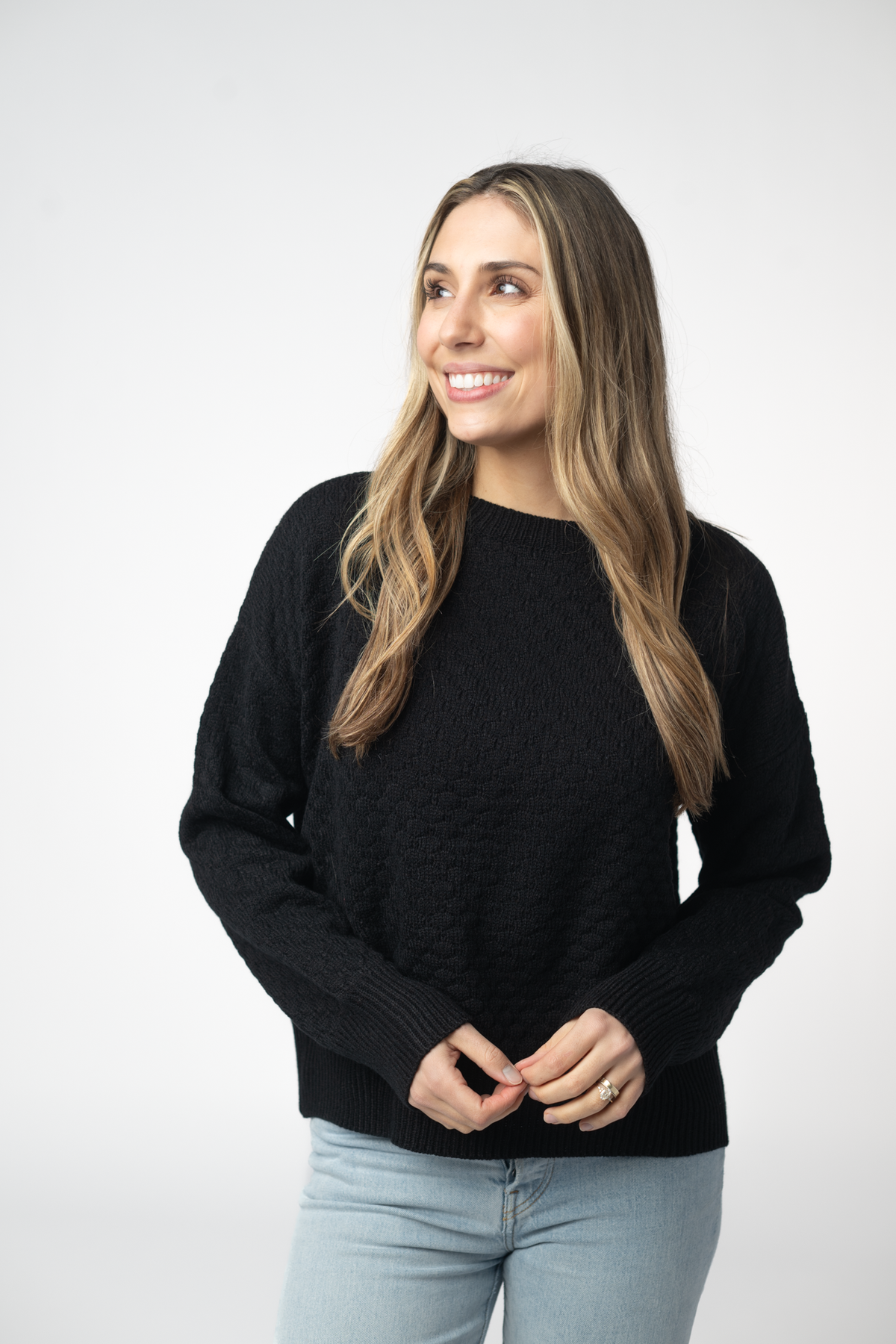 IN STOCK Gianna Pullover Sweater - Black by Michelle Mae