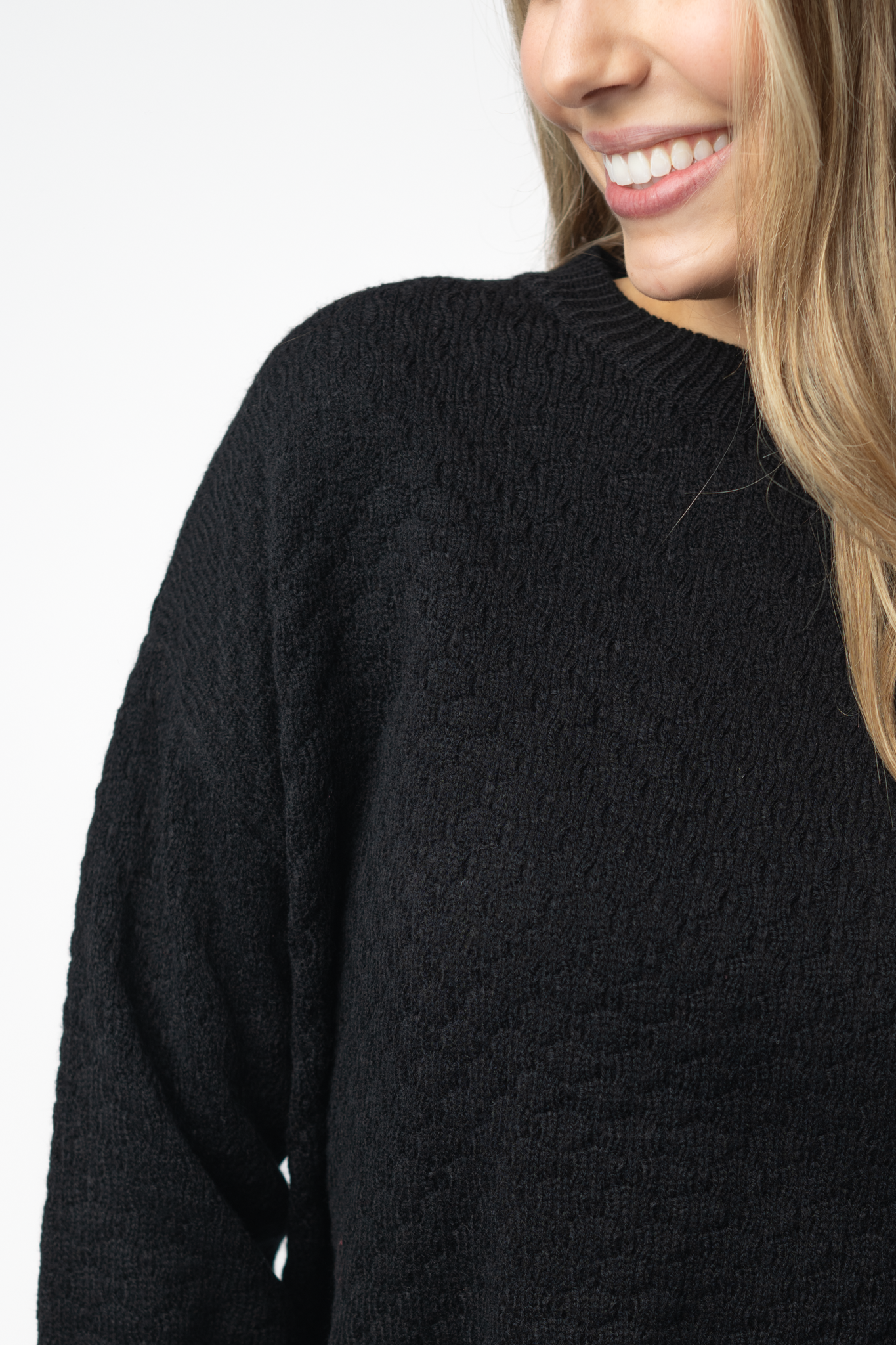 IN STOCK Gianna Pullover Sweater - Black by Michelle Mae