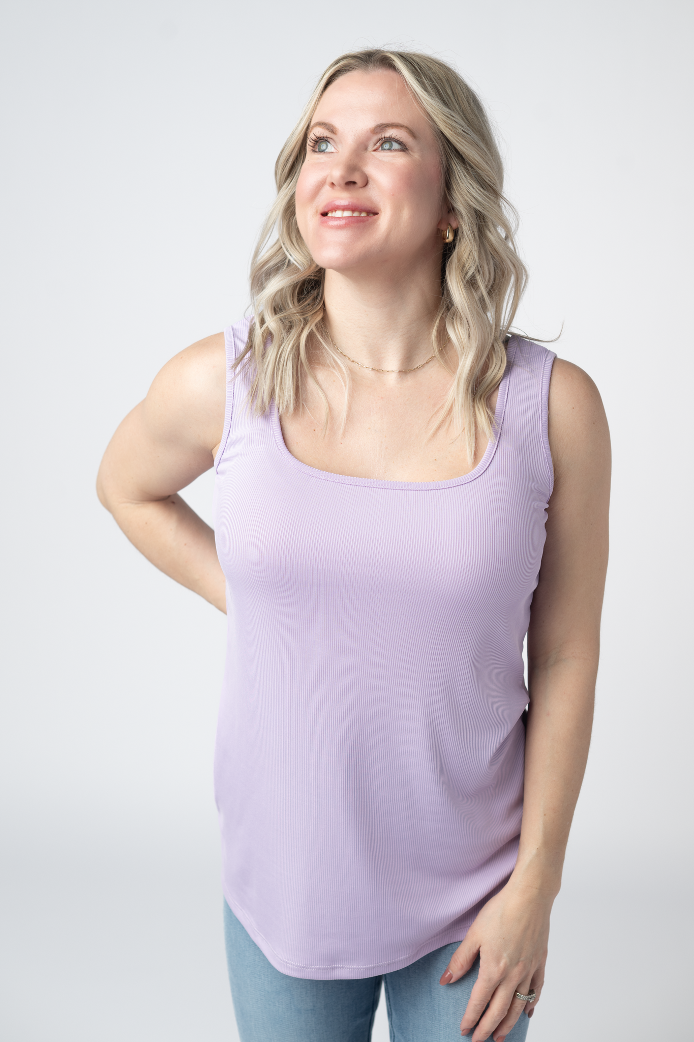 IN STOCK Rachel Ribbed Tank - Lavender FINAL SALE by Michelle Mae
