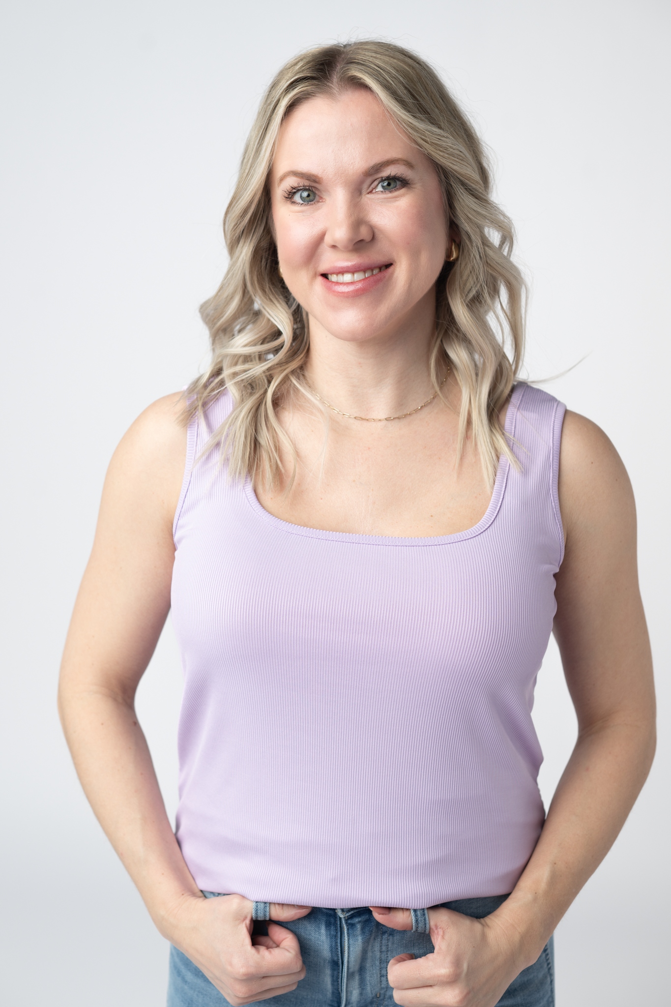 IN STOCK Rachel Ribbed Tank - Lavender FINAL SALE by Michelle Mae