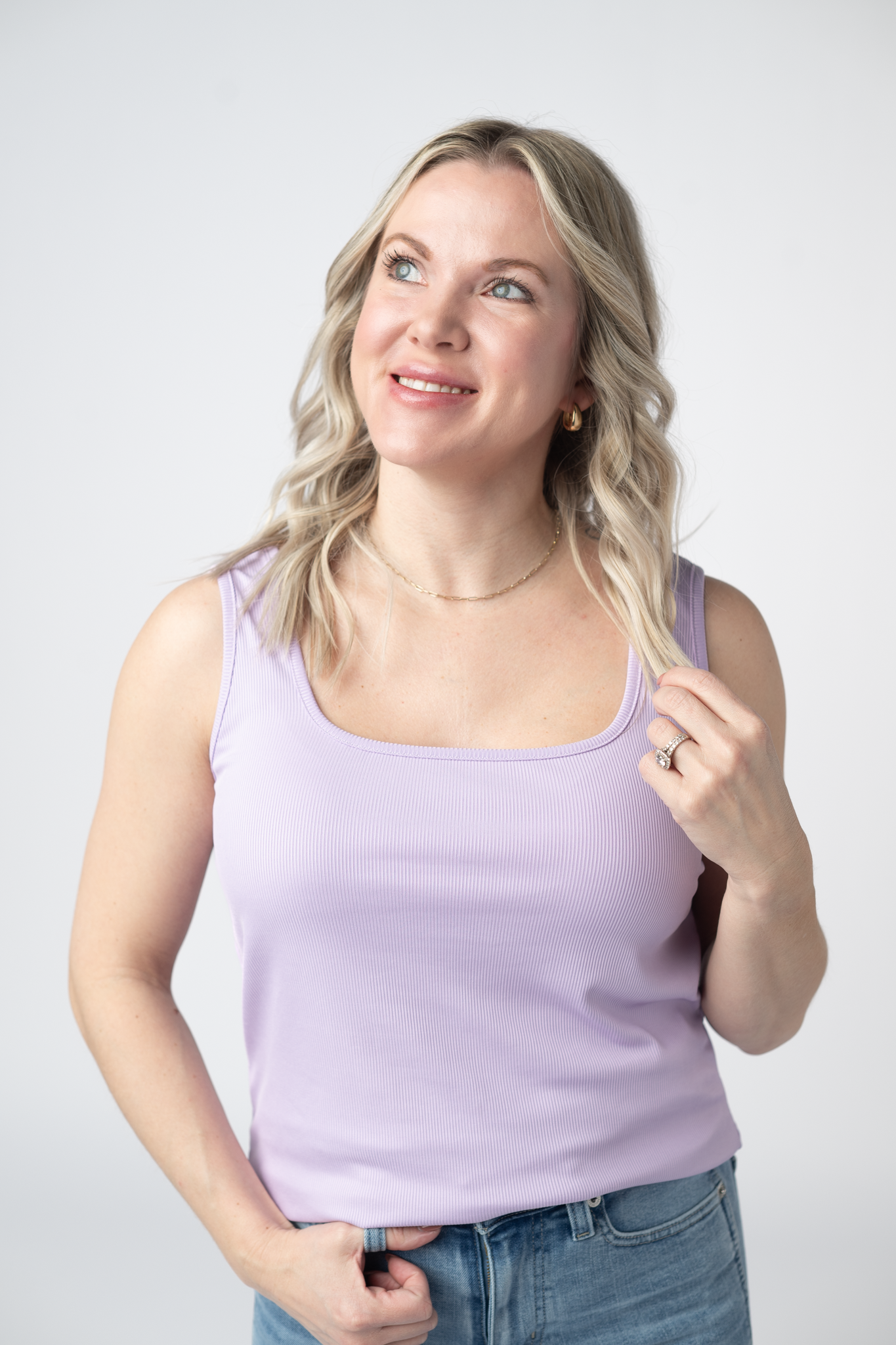 IN STOCK Rachel Ribbed Tank - Lavender FINAL SALE by Michelle Mae